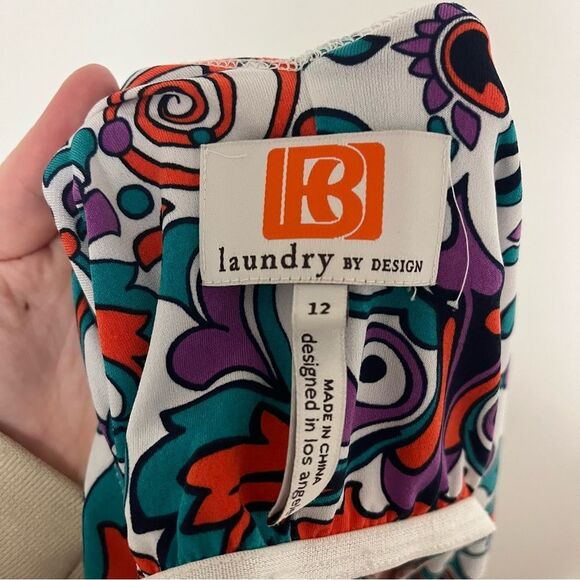 Laundry By Design Women’s Long Sleeve Mini Dress Multicolor size 12 - Picture 7 of 8